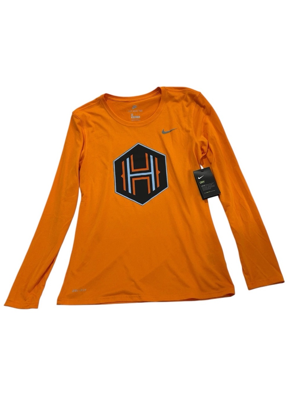 NIKE Houston Dash Soccer Logo Women's Medium Dri-FIT Long Sleeve Tee